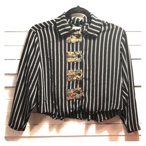 One of a Kind Striped Marla Duran Blouse